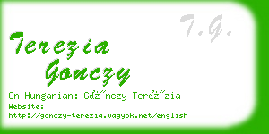 terezia gonczy business card